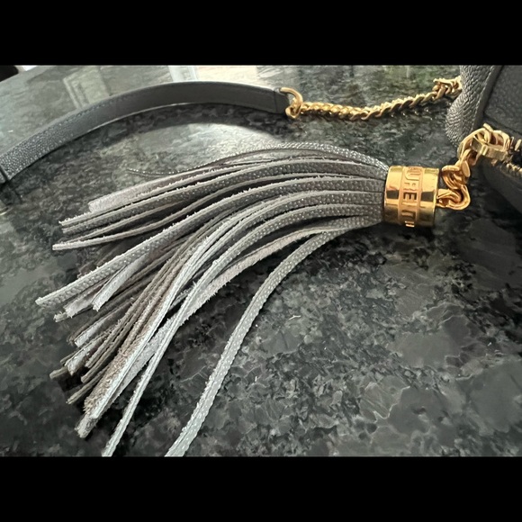 NWT YSL Lou Mini Camera crossbody bag in Fog Grey - Picture 6 of 7